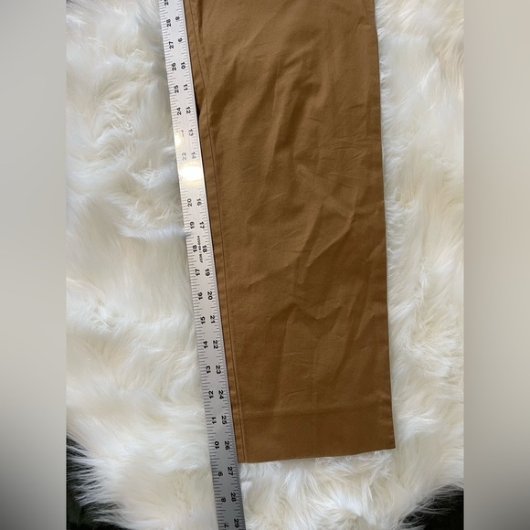 Eileen Fisher woman’s cotton  straight leg tan trousers size 2 - Picture 7 of 8